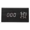 Wooden Digital Alarm Clocks LED Display Temperature Humidity Alarm Clocks