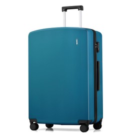 Hanke 28 Inch Luggage with Spinner Wheels PC Hard Shell Suitcases TSA Luggage Hardside Checked Large Luggage for Travel Rolling Luggage Bag(Caribbean Blue)