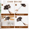 Extendable Ostrich Feather Duster 17–40 Inch, Fluffy Long Handle Reusable