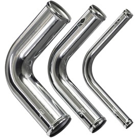45mm (1.75 Inch) OD Aluminium Intercooler Pipe Universal 90 Degree Elbow Tube Intercooler 150mm (6") x 150mm (6") Leg Lengths