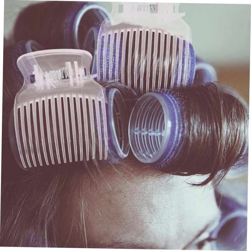 TOVINANNA 12pcs Heat-resistant Hot Roller Clips for Effortless Curls Clips