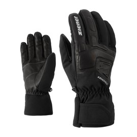 Ziener GLYXUS AS(R) Adult Ski Gloves Alpine Winter Sports Waterproof Breathable Black 8.5