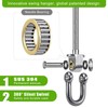 SELEWARE Heavy Duty Stainless Steel Swing Hangers with Bearings (Set