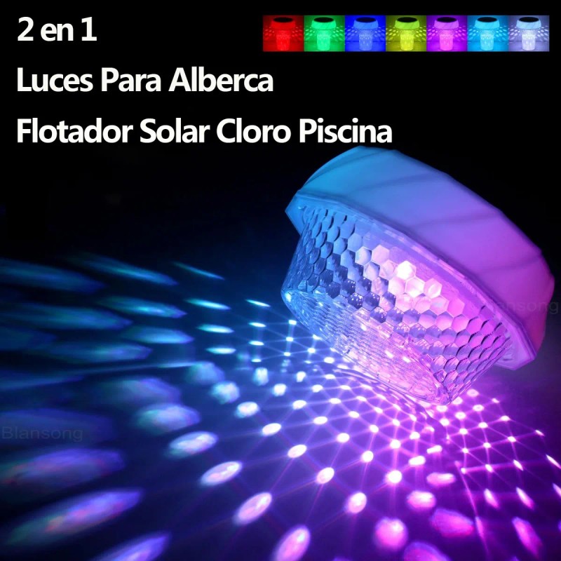 Luces Para Alberca,flotador Solar Cloro Piscina,accesorios