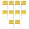 Micro Traders 10Pcs 2Pin 0.22uF Planar Motor Repair Capacitor 310V
