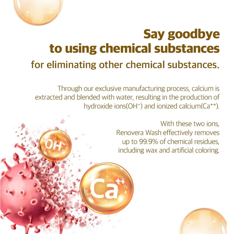 Renovera Fruit & Vegetable Wash - Gentle & Effective Produce