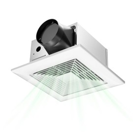 Amico Bathroom Exhaust Fan, 80 CFM, 0.8 Sones, Easy & Quiet Bathroom Fan, No Attic Access Needed, Ceiling Retrofit Ventilation Fans, ETL & FCC Certified