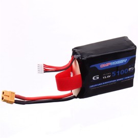Buddy RC OMPHobby ZMO VTOL Airplane HV LiPo Battery 5100mAh 15.4V 4S