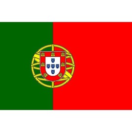 Premium Flag - 90 x 150 cm / 150 cm / 90 cm - Made of Polyester with Golden Eyelets - Durable and Weatherproof (Portugal)