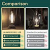 ALAMPEVER 6 Pack Chandelier Light Bulbs 60W Equivalent, E26 Edison