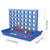 ZUNIPLEX 4 in a Row Game,Classic Board Game for Kids,Four