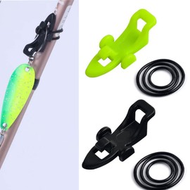 Fishing Hook Keeper Fishing Rod Keeper with 3 Different Rubber Rings Fishing Rod Hook Holder 10pcs Black