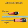 Screwdriver (2 PCS) 2 in 1 Adjustable Length, Reversible Dual