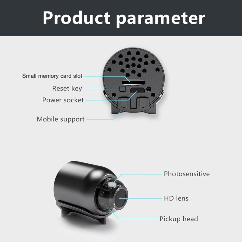 1080p HD Mini Camera Night Vision Motion Detection Camera 90°