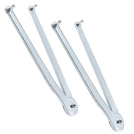 LDEXIN 2 Pcs Adjustalbe Face Spanner Wrench, Adjustable Pin Spanner Pin Pliers for Round Nuts with Drill Holes, 4mm Dia. Pin
