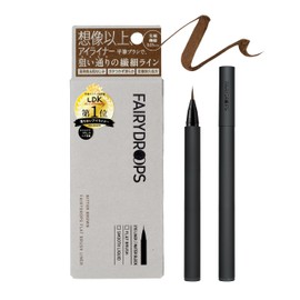 Fairydrops Flat Blush Liner, Popular Liquid Eyeliner, Eyeliner, Eyeliner, No Falling, No Smudging, Skillless, Liquid Ranking, Bitter Brown, Fairydrops Eyeliner (BITTER BROWN)