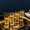 JoyJolt Carre Shot Glasses Square Heavy Base Shot Glass Set