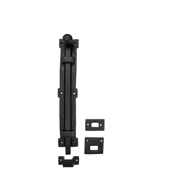 STALLION HARDWARE Set of 2, 12 Inch Length Black Powder