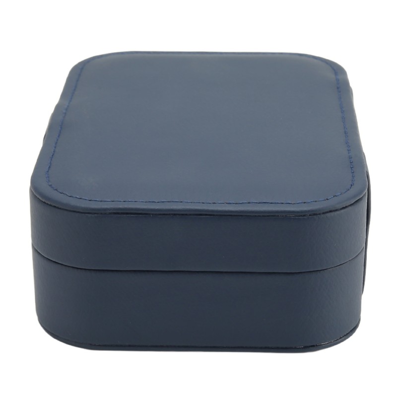 Portable Jewelry Box PU Leather Large Capacity 2 Layers Travel