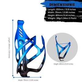 Corki Cycles Bike Water Bottle Holder, Lightweight Bicycle Cup Holder, Adjustable Drink Holder Rack for Road & Mountain Bikes