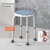 VEVOR Shower Chair for Inside Shower, 360 Degree Swivel Shower