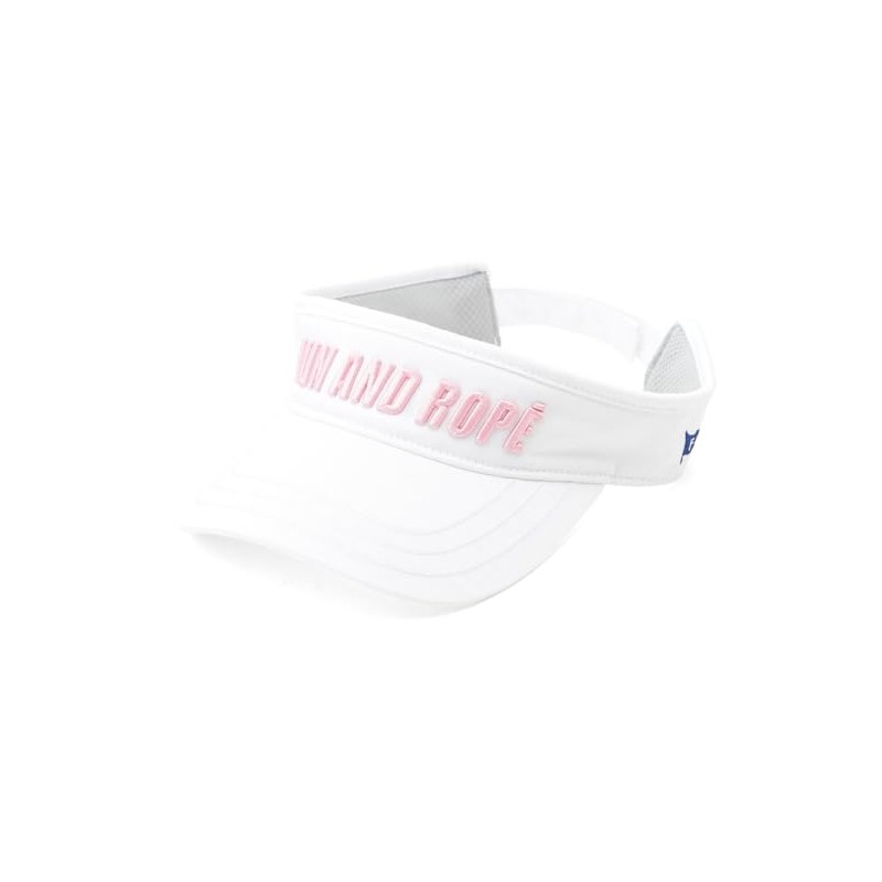 Jun Andrope ERU14010 Women's POP Color 3D Embroidery Visor, white