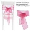 10Pcs Organza Banquet Chair Sash Exquisite Chair Bows Sashes for