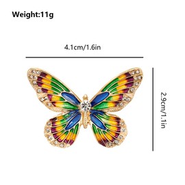 FAIRYGATE Brooch Pins for Clothes Vintage Exquisite Jewelry Large Butterfly Corsage Wedding Broaches Lapel Pin Dress Suit Accessories Boutonniere Ideas Gift B2648