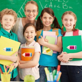 120Pcs Pencils Name Tags Stickers, Self Adhesive Colorful Pencils Name Tag Labels Waterproof Student Nametags Stickers for Home Office Back to School Classroom Supplies