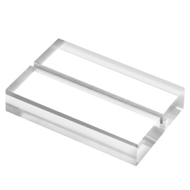 Soporte de acrílico transparente de 3 pulgadas, paquete de 10 carteles para números de mesa de boda, soporte para tarjetas, base transparente para carteles de mesa de hoja de 5 x 7 pulgadas