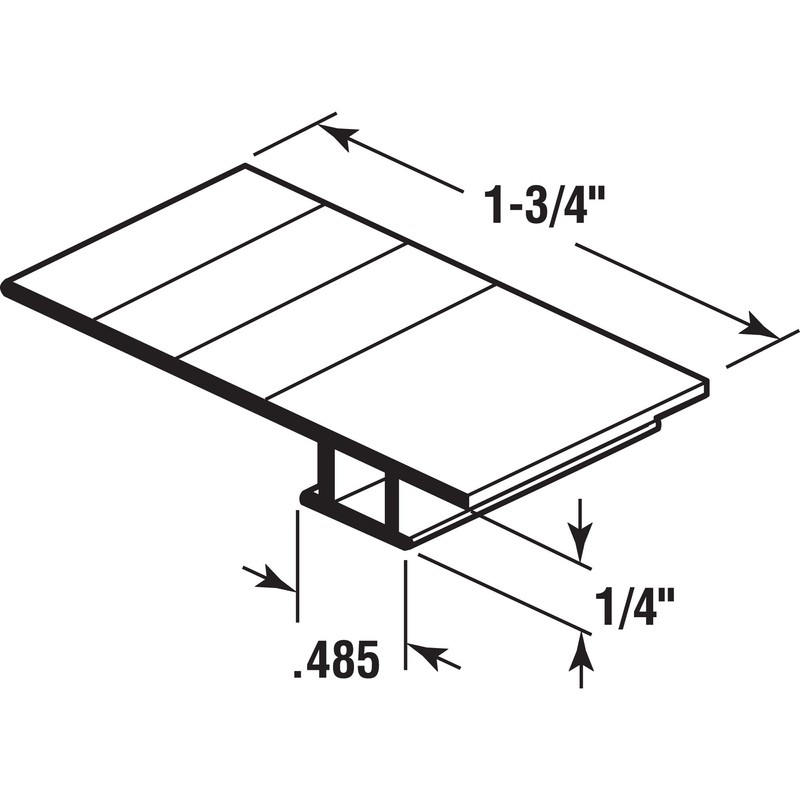 Prime-Line B 791 Black Vinyl Sliding Screen Door Bug Seal