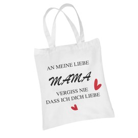 NYTGAH Muttertagsgeschenk, Baumwoll Jutebeutel Geschenk Mama, Bedruckte Tote Bag, Geeignet als Geburtstagsgeschenk, Thanksgiving-Geschenk, um Ihre Liebe zu Zeigen