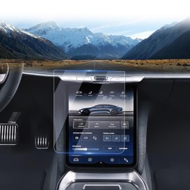 LUWU 2024 2025 Lucid Air Accessories for 2022 2023 2024 2025 Lucid Air Screen Protector 2025 Lucid Air Pure/Touring/Grand Touring/Sapphire Lower Retractable Nano Touch Screen 2025 Lucid Air 2PCS