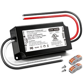24V 60W Dimmable LED Driver, UL Listed Triac ELV/MLV LED Transformer