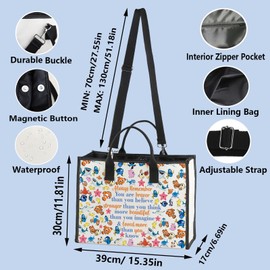 WZMPA Fish Nemo Tote Bag Bruce & Marlin & Crush & Dory & Fans Gift You are Braver Stronger Beautiful Than You Know Nemo Reusable Bag Fish Dory Merch (Always Fish Nemo BG)