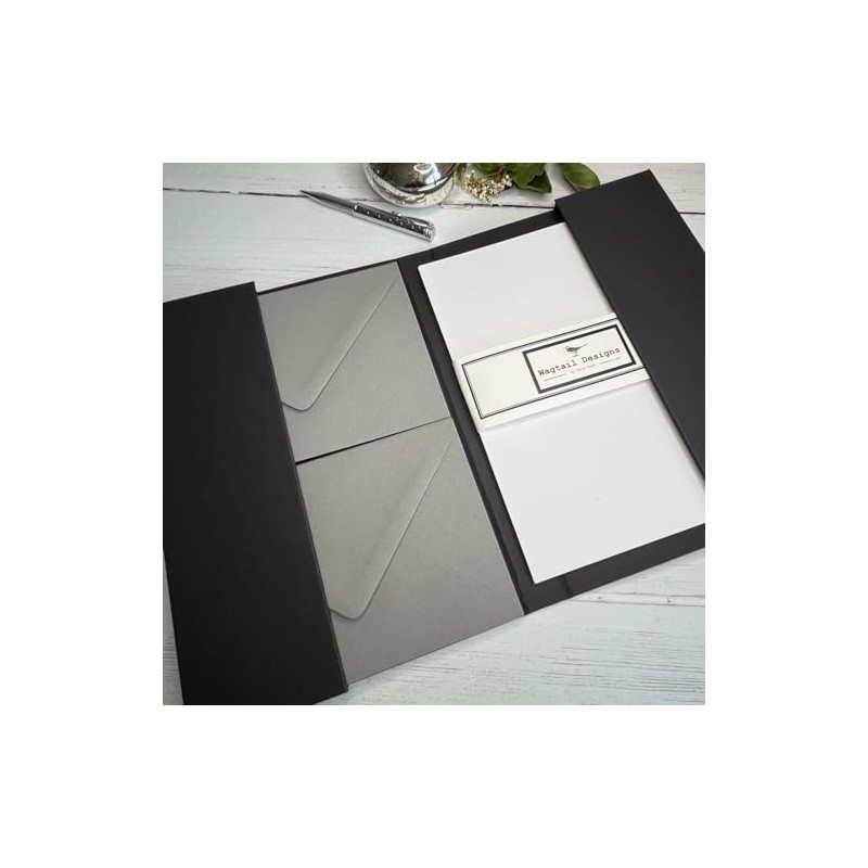 Wagtail Designs Plain Recycled White Writing Paper Gift Set with