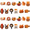 Ipotkitt 60pcs 12 Styles Baking Theme Resin Cabochons Bread Vegetable