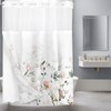 Tititex No Hooks Snap in Liner Aesthetic Blooming White Flowers