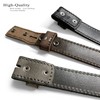 Italian Genuine Leather Belt Strap Brown 40