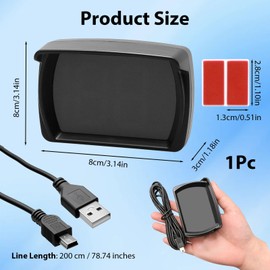 Digital GPS Speedometer Car MPH HUD with LED Large Font Display, Heads up Display Real-time Speedometer Car USB Plug & Play Suitable for Cars, Trucks, SUVs, Motorcycles (MPH)