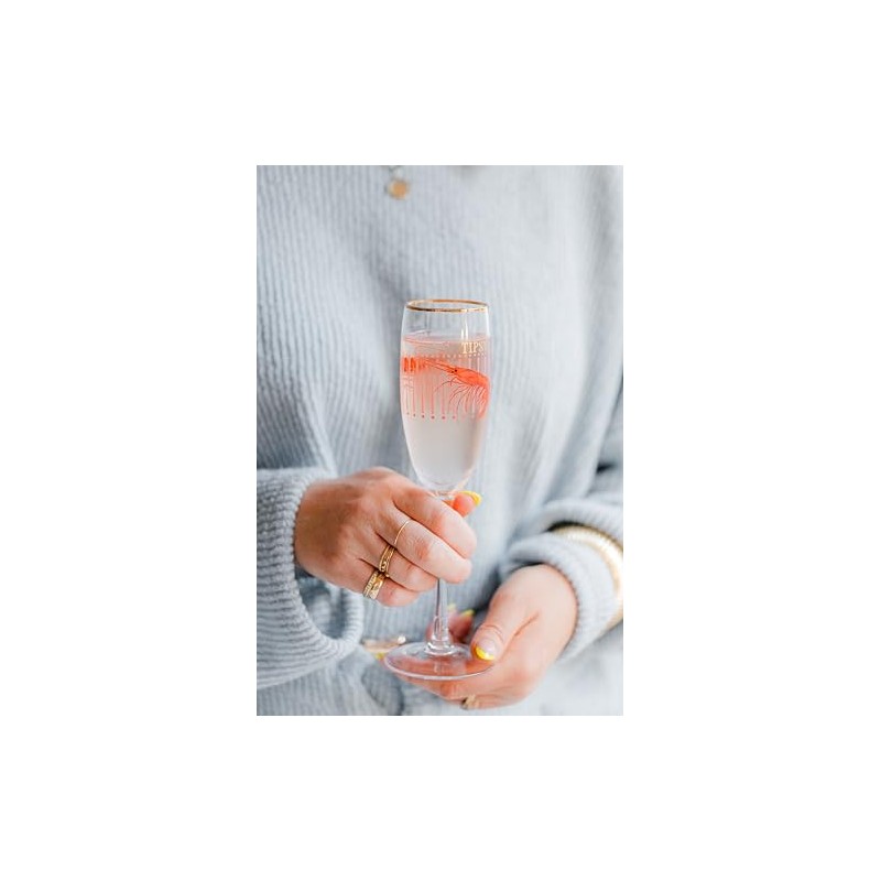 YVONNE ELLEN Glass Collection, Wine, Champagne, Gin (Shrimp Flute)