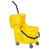 ZJMTOCYU Versatile Cleaning Bucket Cart with Side Press Wringer, 34
