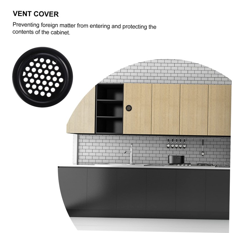 Gadpiparty 20 Pcs Vent Covers for Heat Emission Round Ventilation