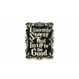 GBJUK Solemnly Swear I'm Up To No Good Enamel Pin Badge With Butterfly Backing - Width 24mm x Height 31mm Metal 0, Metal, 0