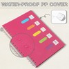 5 Subject Notebook College Ruled Spiral Notebook 7x10 Inch Hardcover