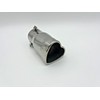 Love Heart Exhaust Tip 80mm Stainless Steel Car Straight Tail