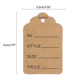 G2PLUS Pack of 1000 Small Price Labels Mini Price Tags 3.2 x 5 cm Hanging Labels Marking Labels Jewellery Labels
