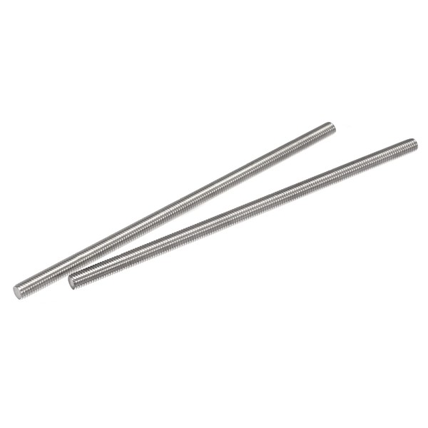 uxcell Full Thread Rod, 304 Stainless Steel, Right Thread, 2