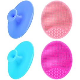 Cepillo de baño para bebé, cepillo para cuna de bebé, cepillo de masaje de silicona, cepillo exfoliante de silicona, limpiador de piel esencial para p