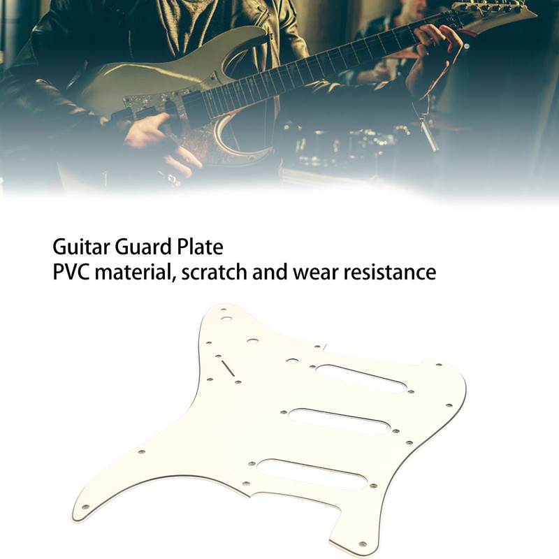 Guitar Pickguard Replacement Aluminum Foil Shielding PVC Scratch Protection Guitar